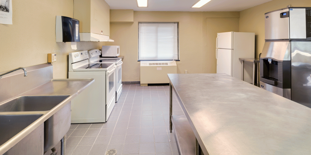 Kitchen with appliances.
