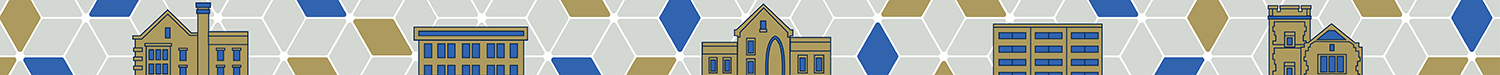 A graphic banner with icons representing GT housing residence halls.